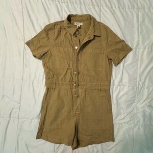 Garment-Dyed Relaxed Coverall Romper (SOLD OUT ON SITE!!)